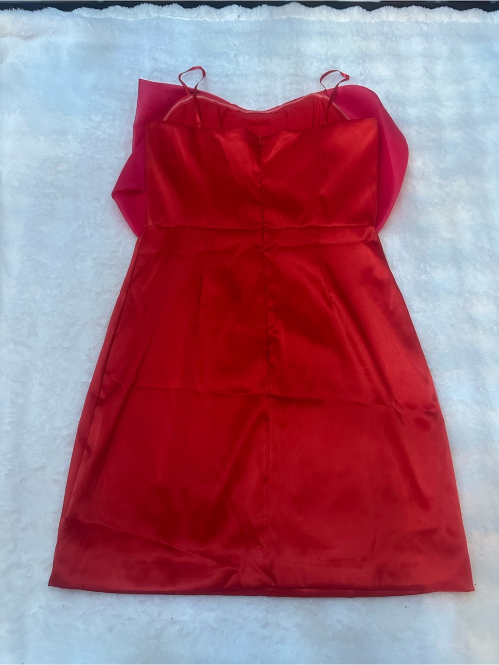 DO+BE Women's Red Big Bow Detail Mini Dress Size Small 39252 - Picture 5 of 10